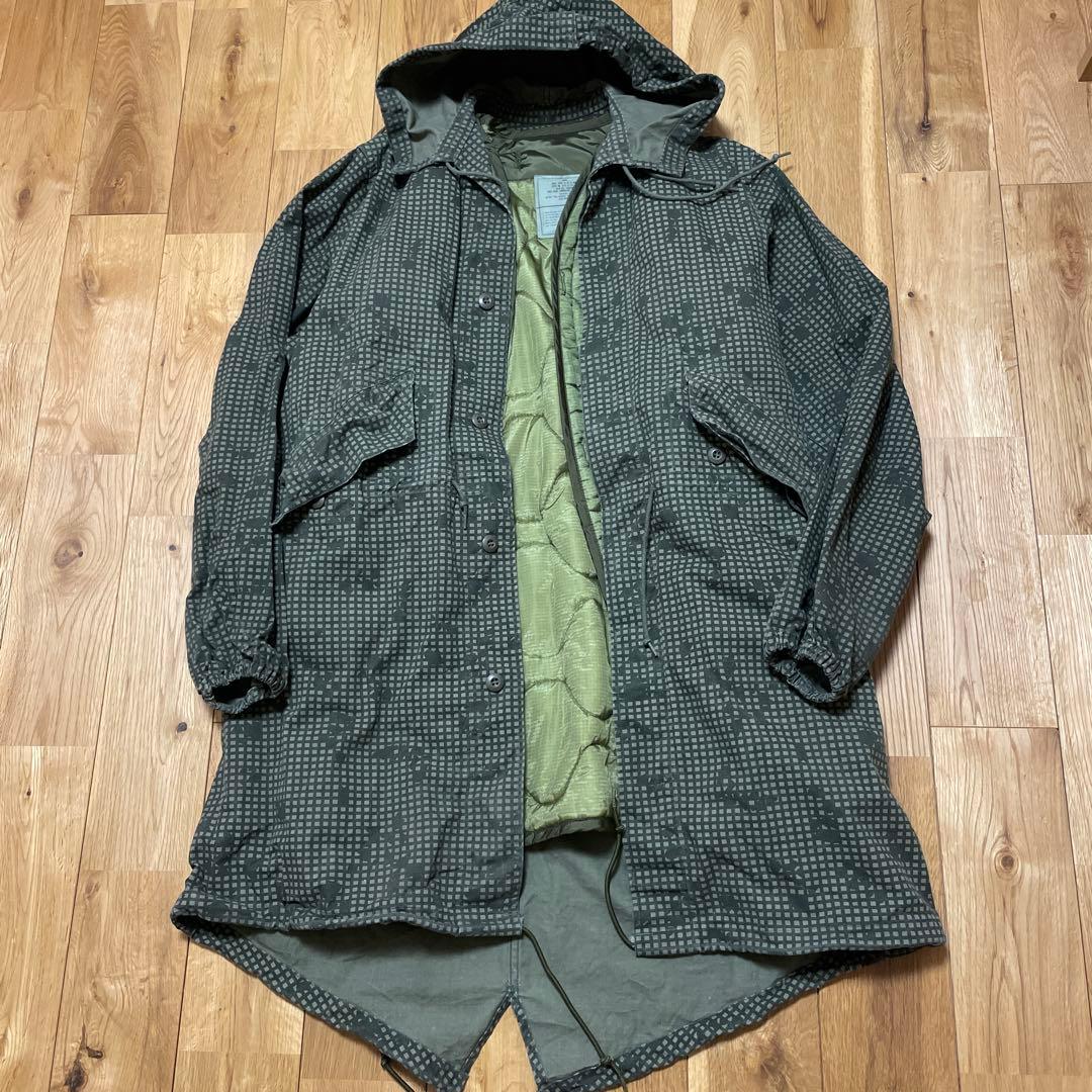 美品 80s 米軍実物 ナイトカモパーカー ライナー付き ヴィンテージ