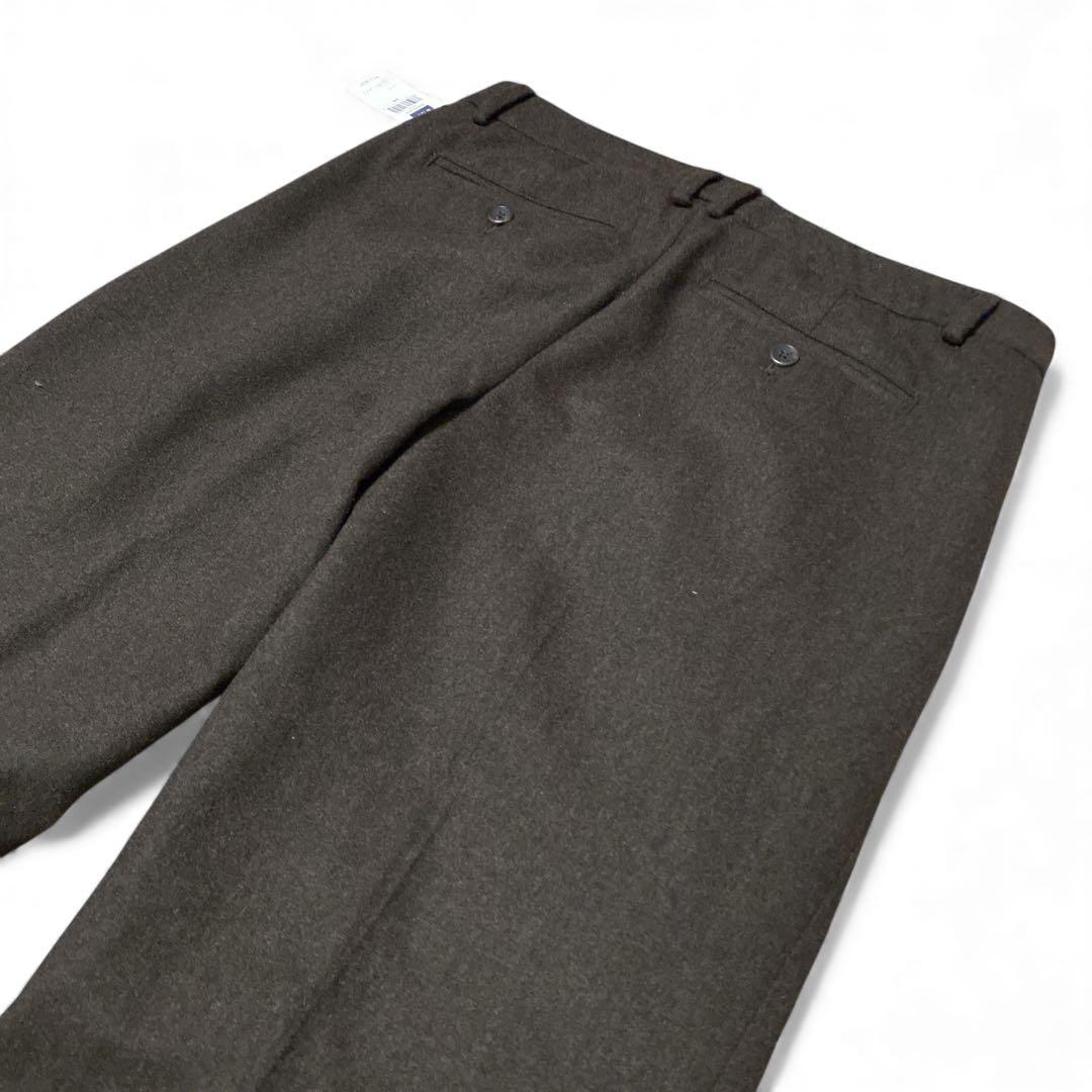新品未使用GAPカシミヤウールスラックス　ブーツカット　ベルボトム　ブラウン