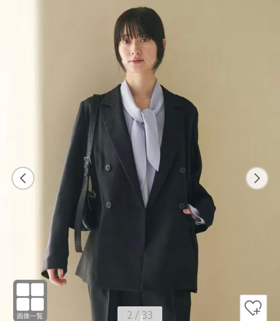 1/26までのお値下げ⭐︎リネンライク ダブルジャケット