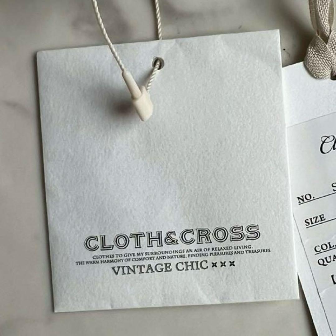 タグ付 定価3万 cloth&cross 楊柳サラサpt ラッフルフリルブラウス