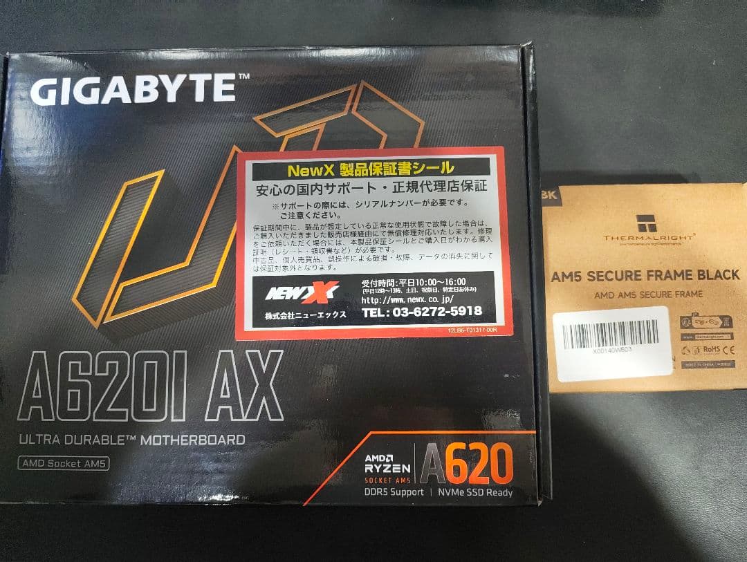GIGABYTE A620I AX AM5 Mini-ITXマザーボード