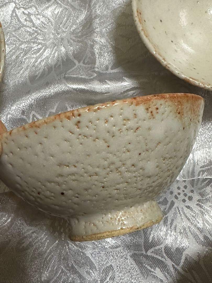 茶碗　5個　志野焼　美濃焼　桂山