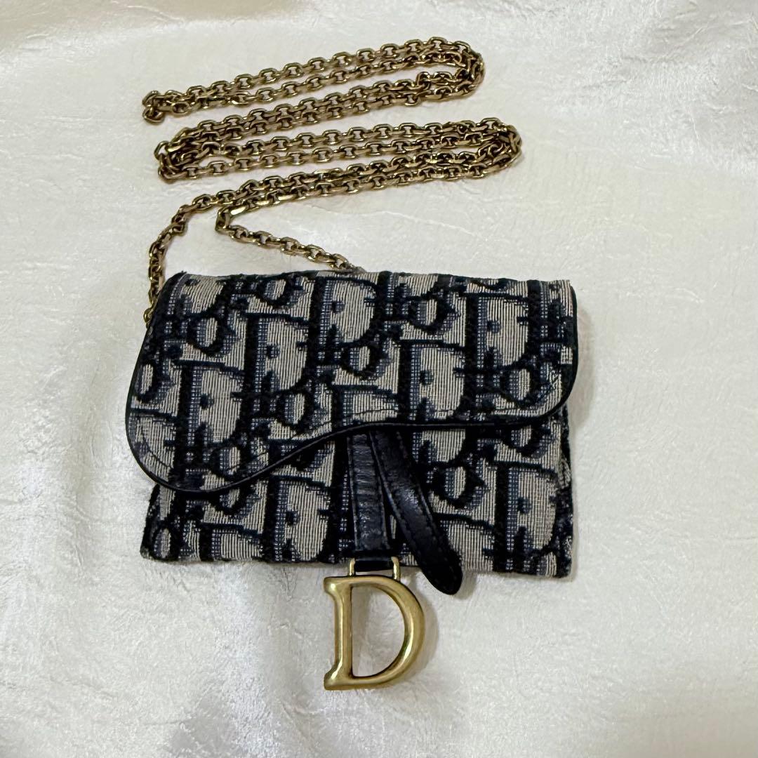 Dior ディオール サドルナノポーチ チェーンカードケース ショルダーバッグ