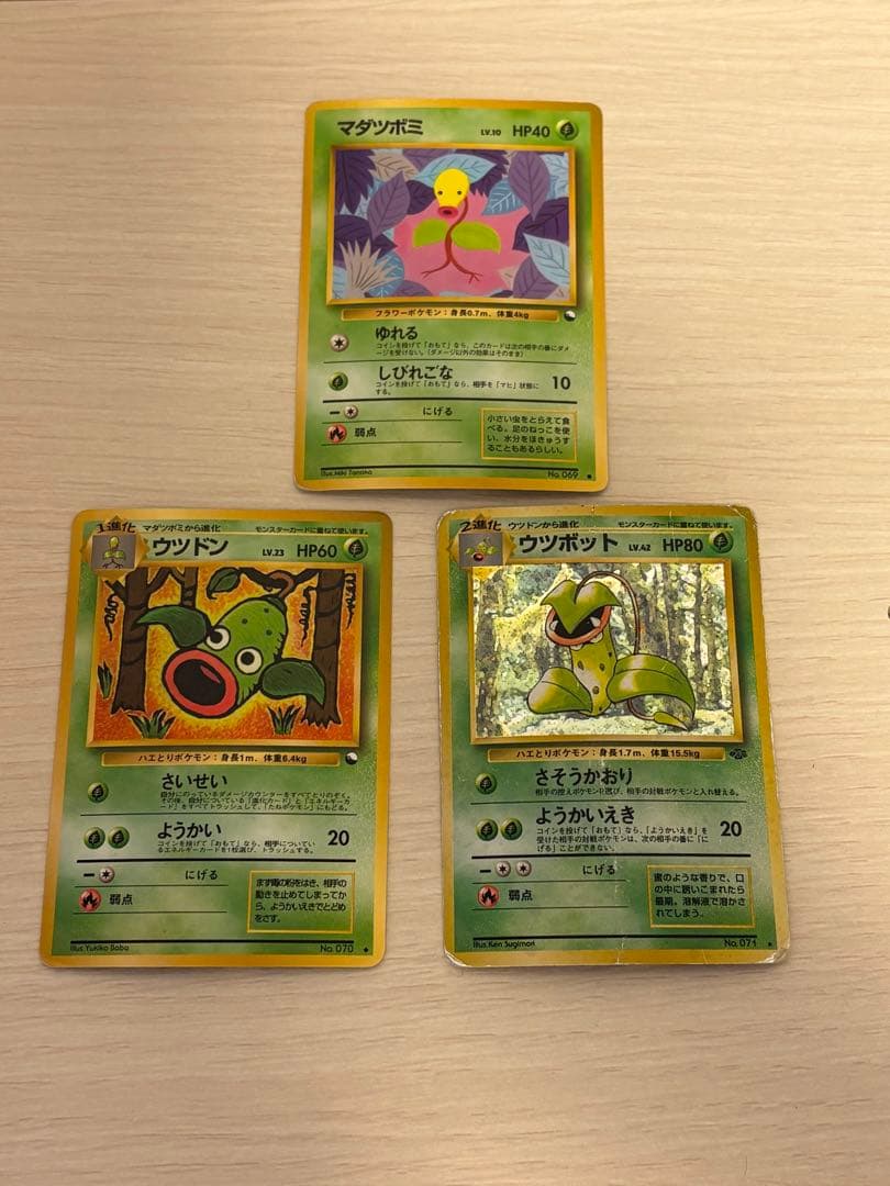 ポケモンカード　マダツボミ　ウツドン　ウツボット