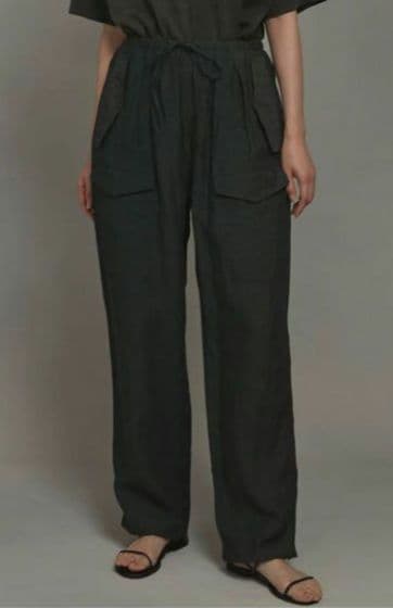 TICCA リネンカーゴパンツ ブラック