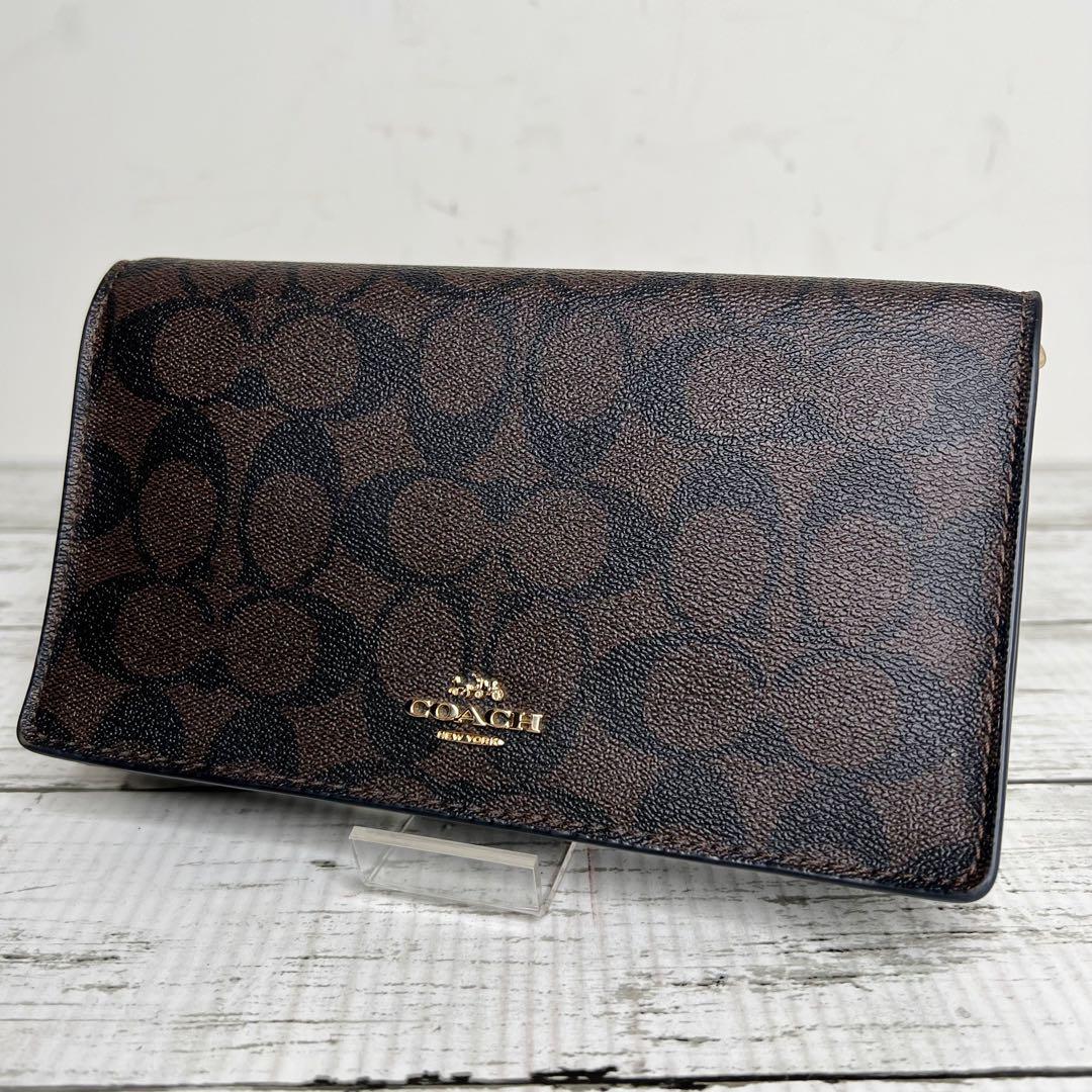 COACH コーチ レザー ウォレットショルダー クロスボディウォレット