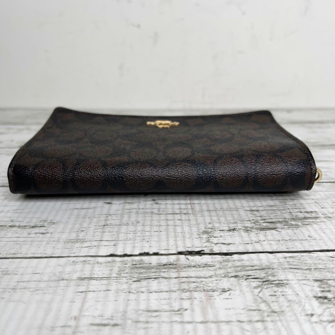 COACH コーチ レザー ウォレットショルダー クロスボディウォレット