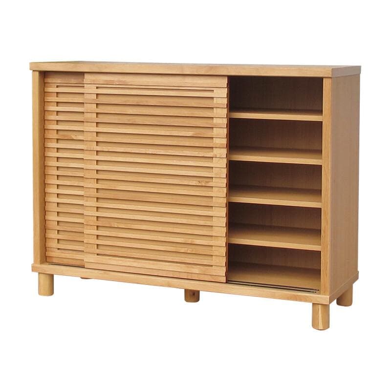 ISK SB RS　シューズラック　下駄箱　ナチュラル　幅116㎝