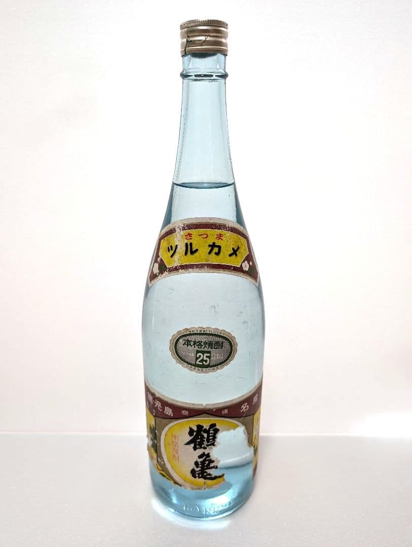 芋焼酎　さつま鶴亀　執印醸造株式会社　透明瓶　古酒　25度　1800ml