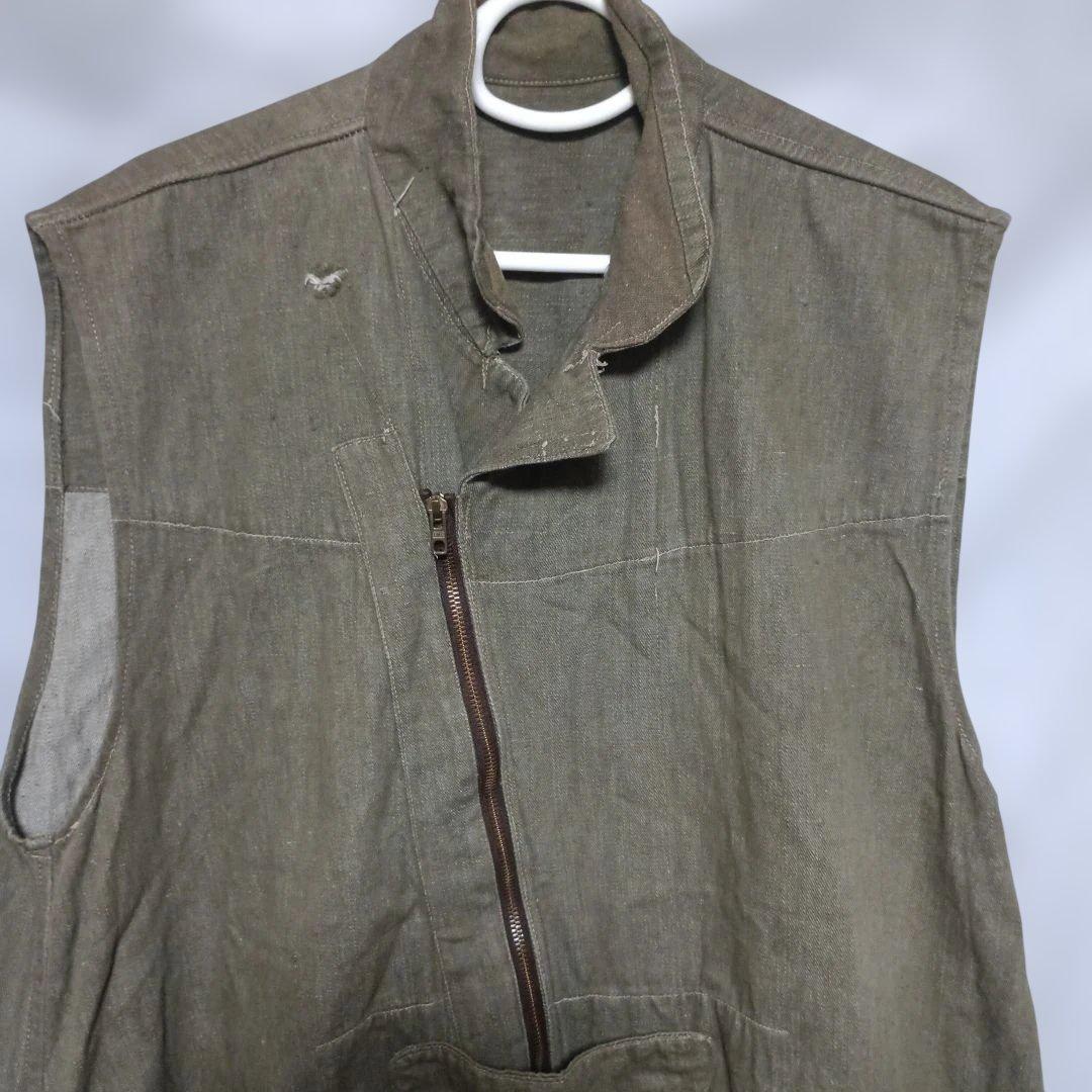 WW2英軍パラシュートオーバースモック　グリーンデニム　ビーバーディル1943