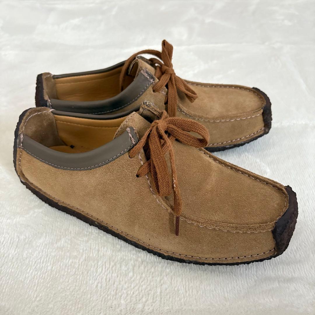 美品✨クラークス ナタリー オークウッド スエード ベージュ モカシン 24cm