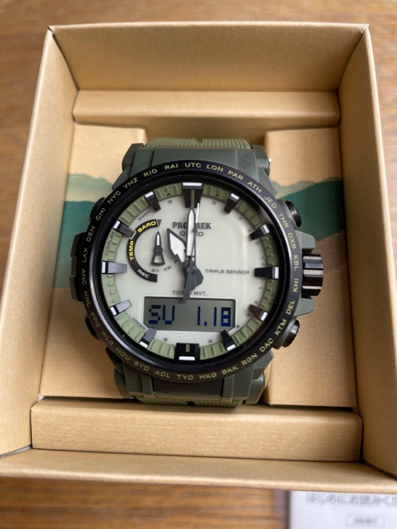 ヒナ吉 CASIOプロトレックPRW-61LD-3JF 10気圧防水