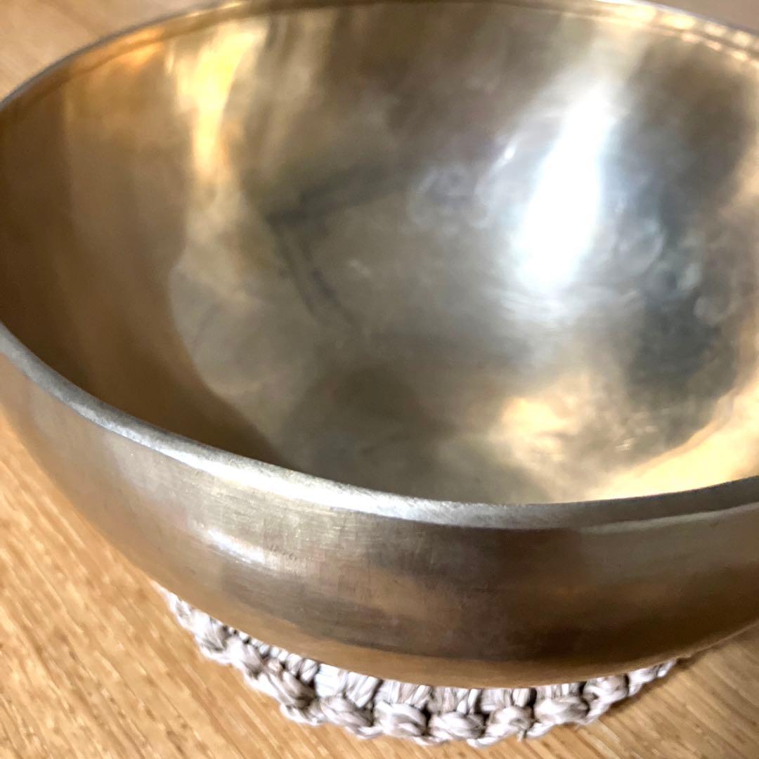 3.新品ノーマルゴールドシンギングボウル サンタラトナシャキア氏工房