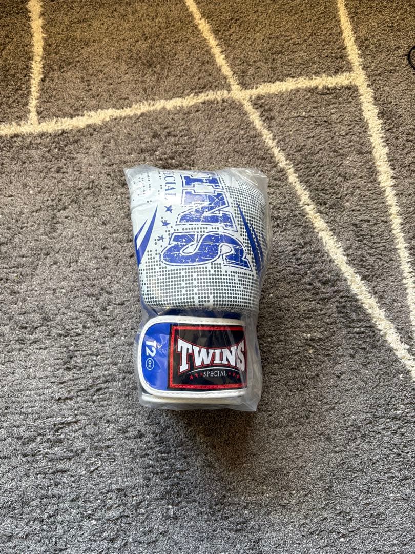 TWINS ボクシンググローブ 12oz 青/銀しみしみ