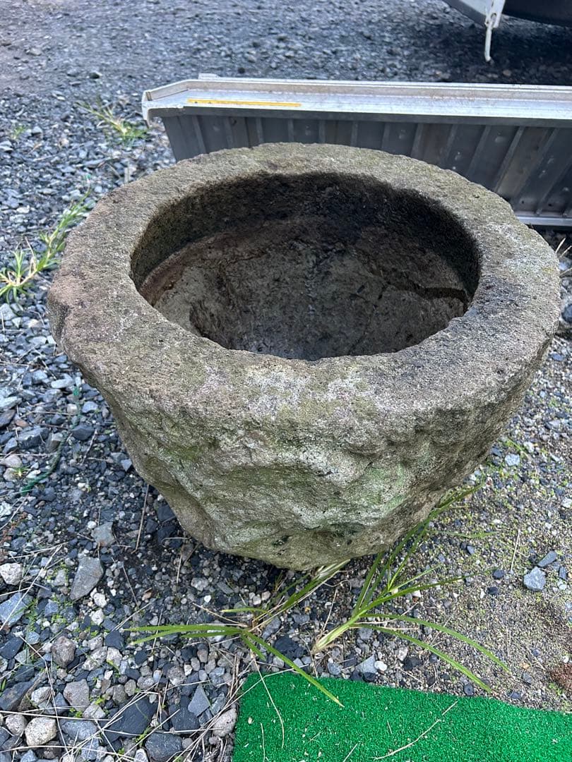 犬*様 石製 水鉢 園芸用　メダカ鉢　金魚鉢　直接渡し限定