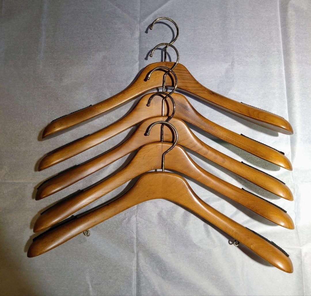 木製衣類ハンガー太（コート/ジャケット用）100本セット