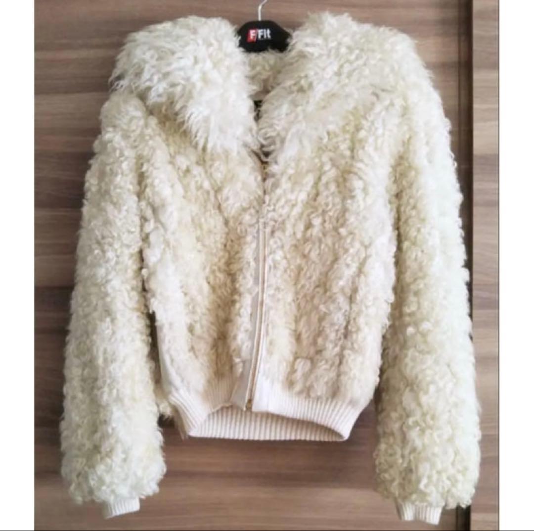 【HOOKED vintage購入】カルガンラム　ファーコート　ラムファーコート