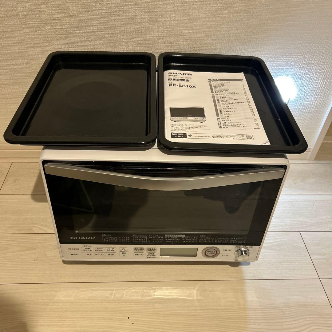 【ジャンク】SHARP オーブンレンジ RE-SS10X-W