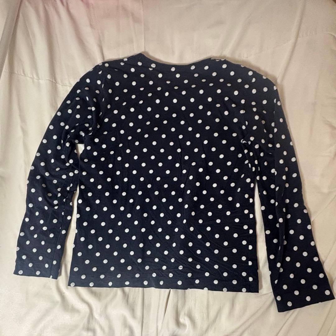 PLAY Comme des Garçons ドット柄長袖Tシャツ L