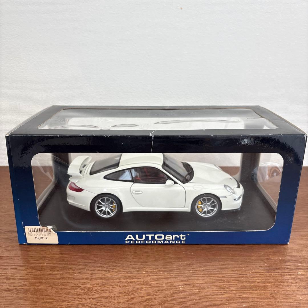 オートアート　ポルシェ　911 997 GT3 ホワイト　1/18 ミニカー