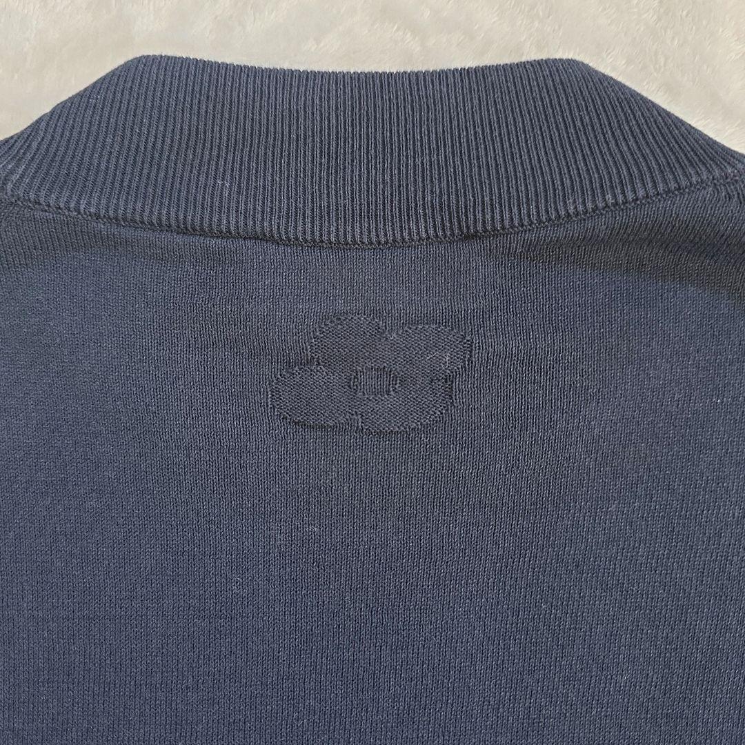 ラルディーニ コットンクレープ モックネックニット 25SS ネイビー