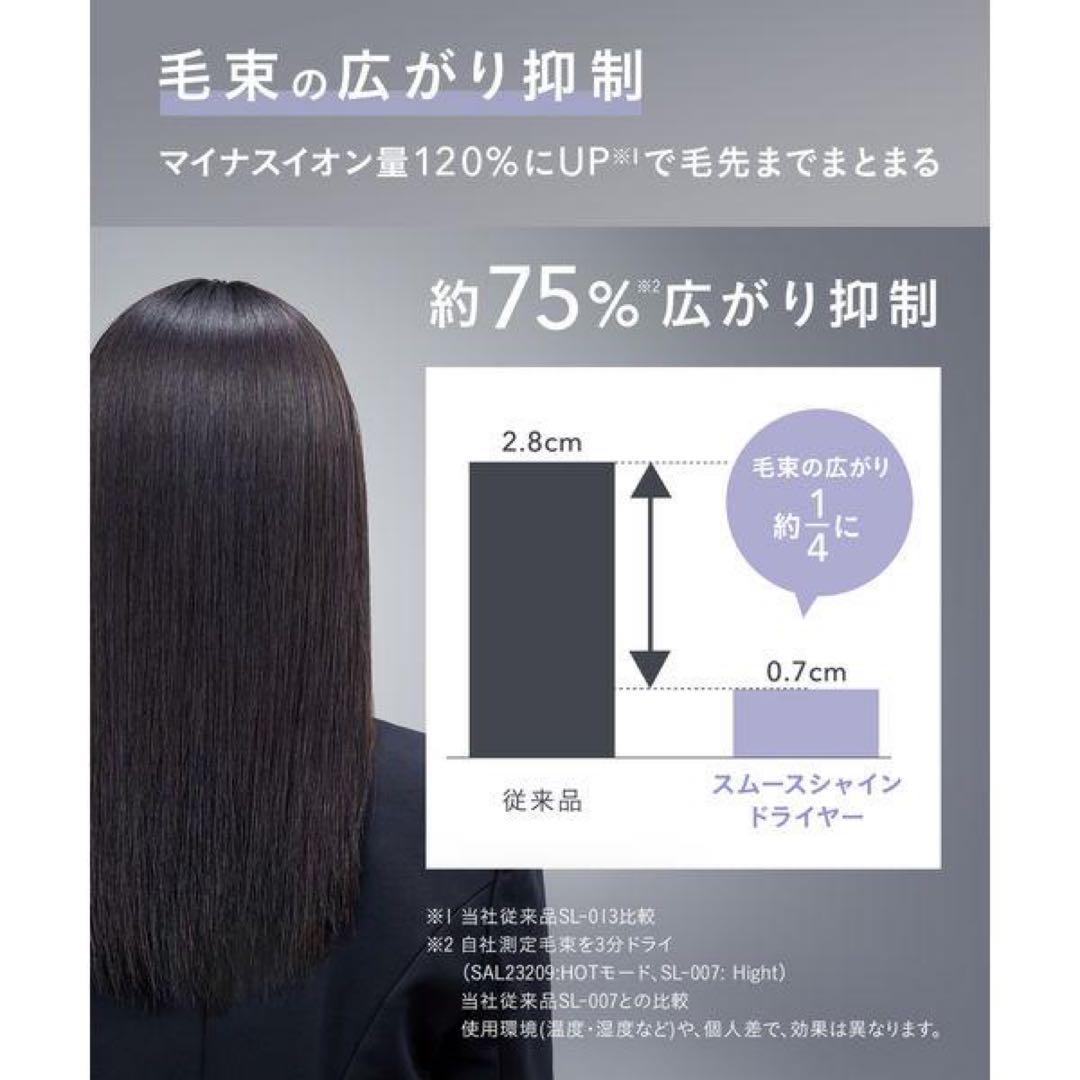 新品　SALONIA（サロニア）　スムースシャインドライヤー