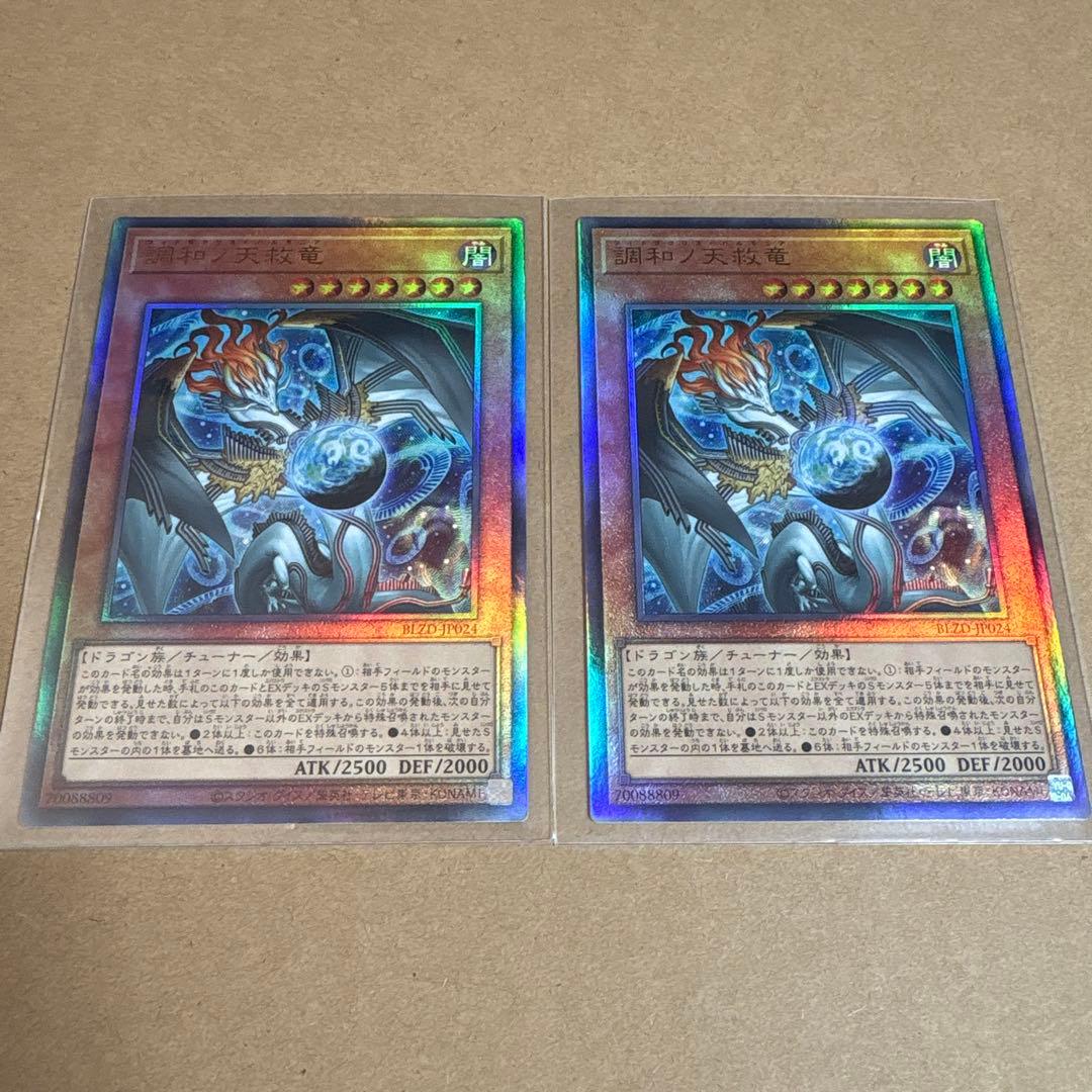 遊戯王　調和ノ天救竜　ハルモニア　レリーフ　2枚