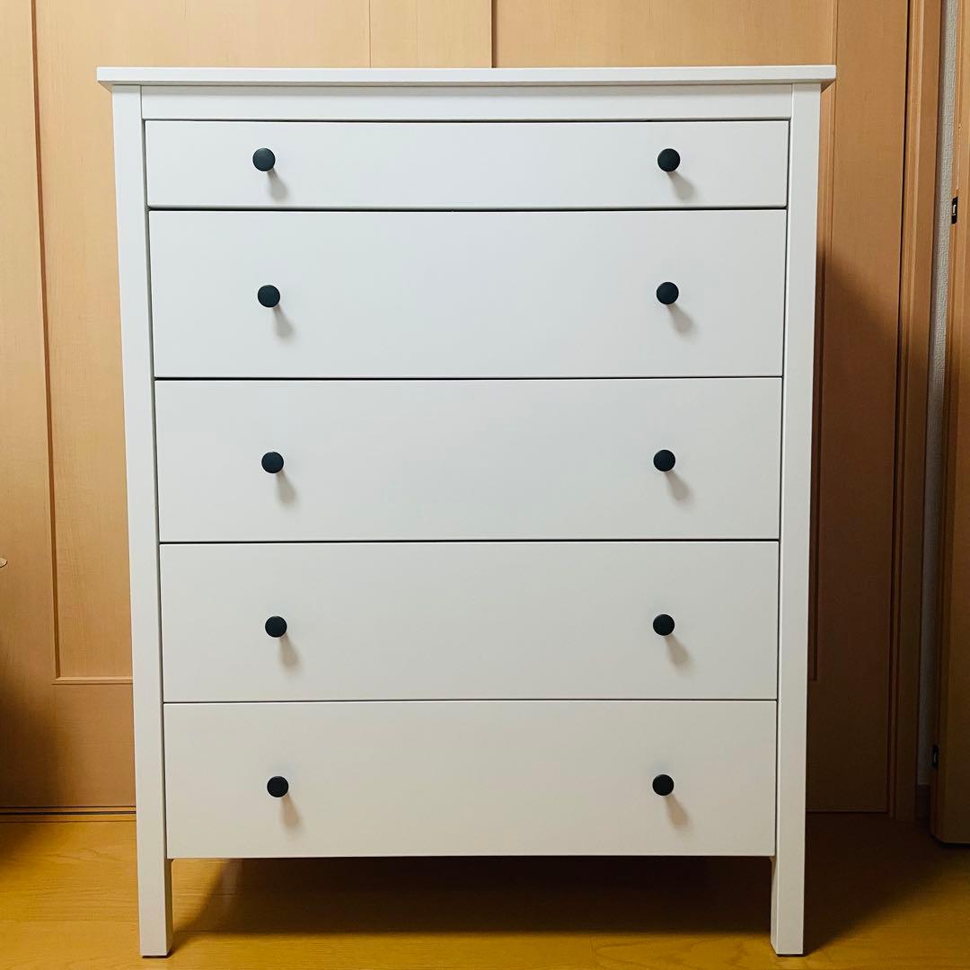 【引っ越しに伴い6/19まで出品予定】IKEA コッパン　5段チェスト イケア
