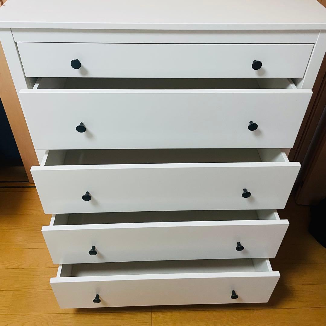 【引っ越しに伴い6/19まで出品予定】IKEA コッパン　5段チェスト イケア