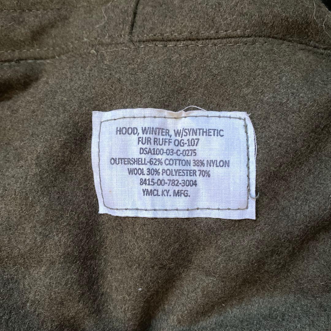 美品 YMCLKY 米軍 M-65 フィッシュテールパーカー フルセット L