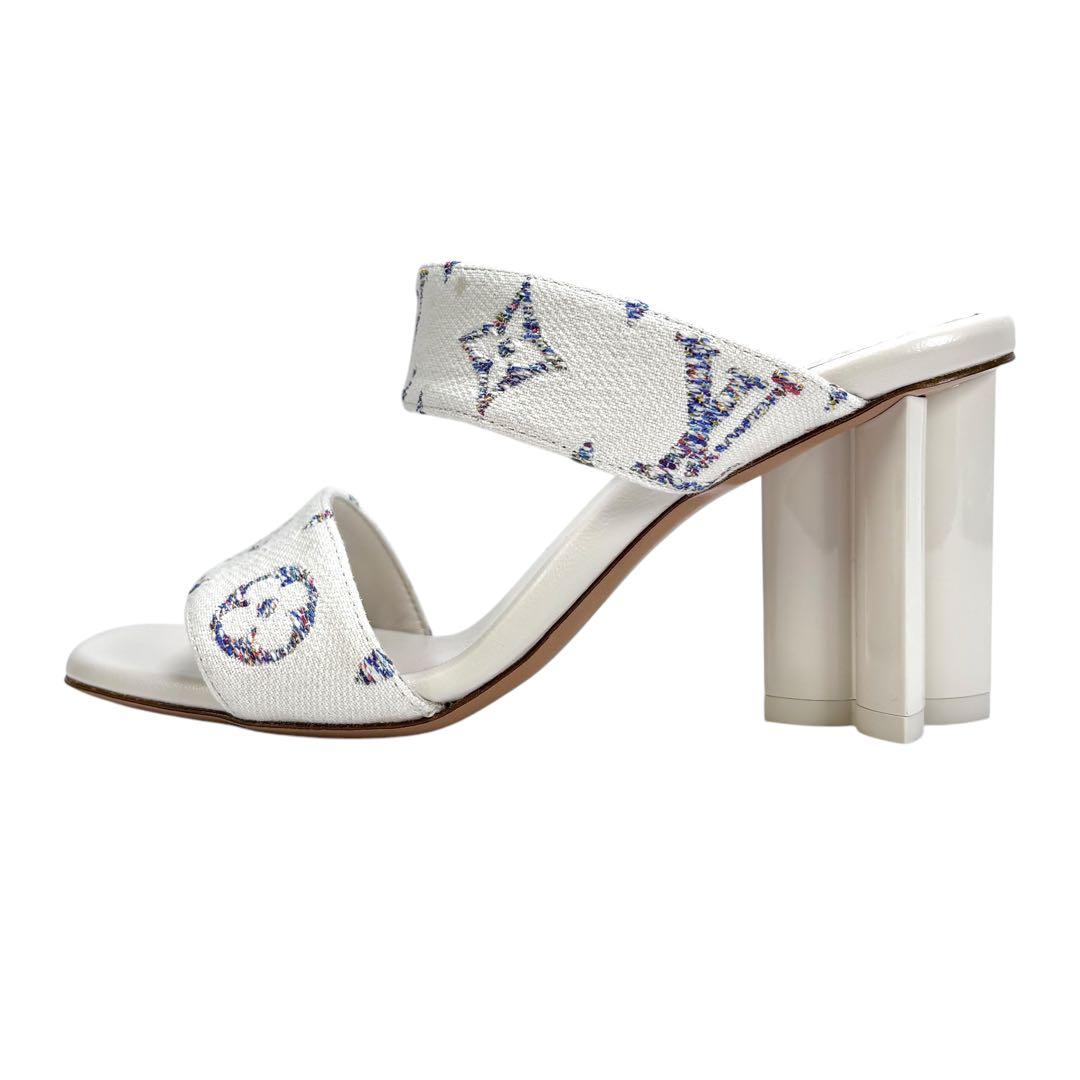 美品 LOUIS VUITTON シルエット ミュール モノグラム 37