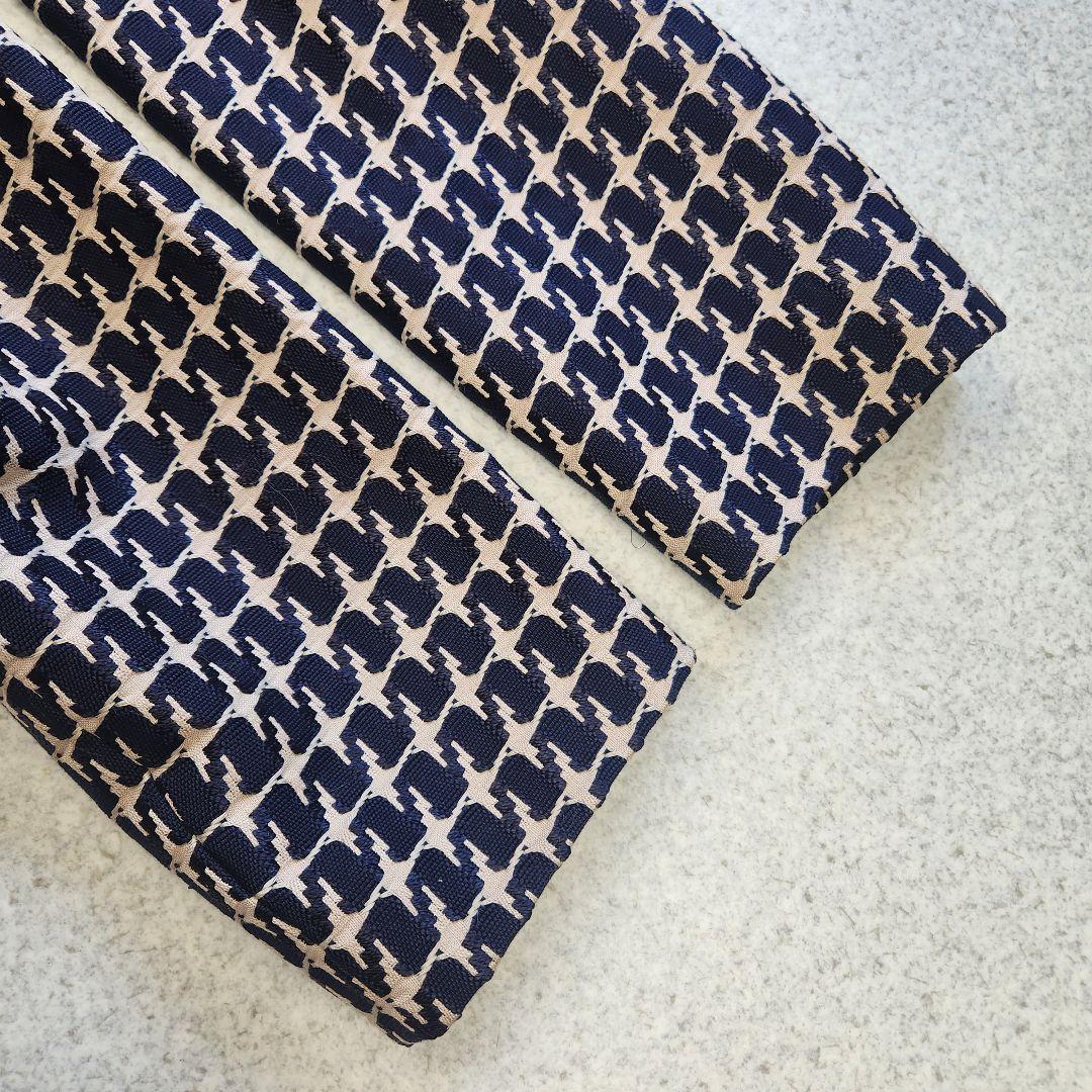 CHANEL ✨01P ツイード ジップアップ ジャケット レザー切替 38