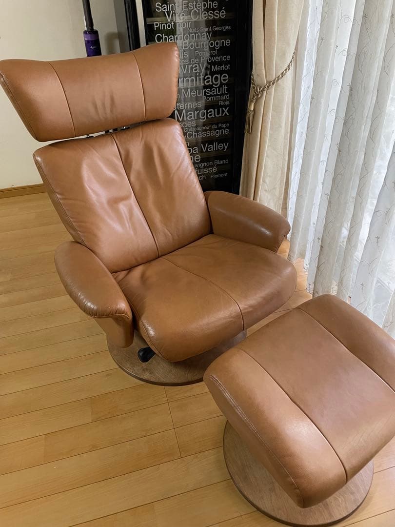 お値下げいたします！本革パーソナルチェア　リクライニングチェア　ニトリ