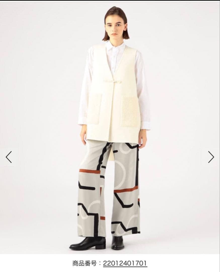 新品 定価5万　tomorrowland ダブルフェイスシャギー ノーカラージレ