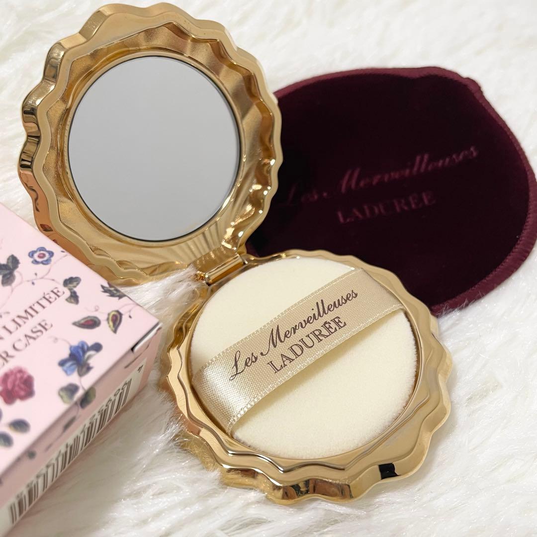 希少【LADURÉE】新品未使用 ラデュレ 24k パウダーケース 貝殻 限定