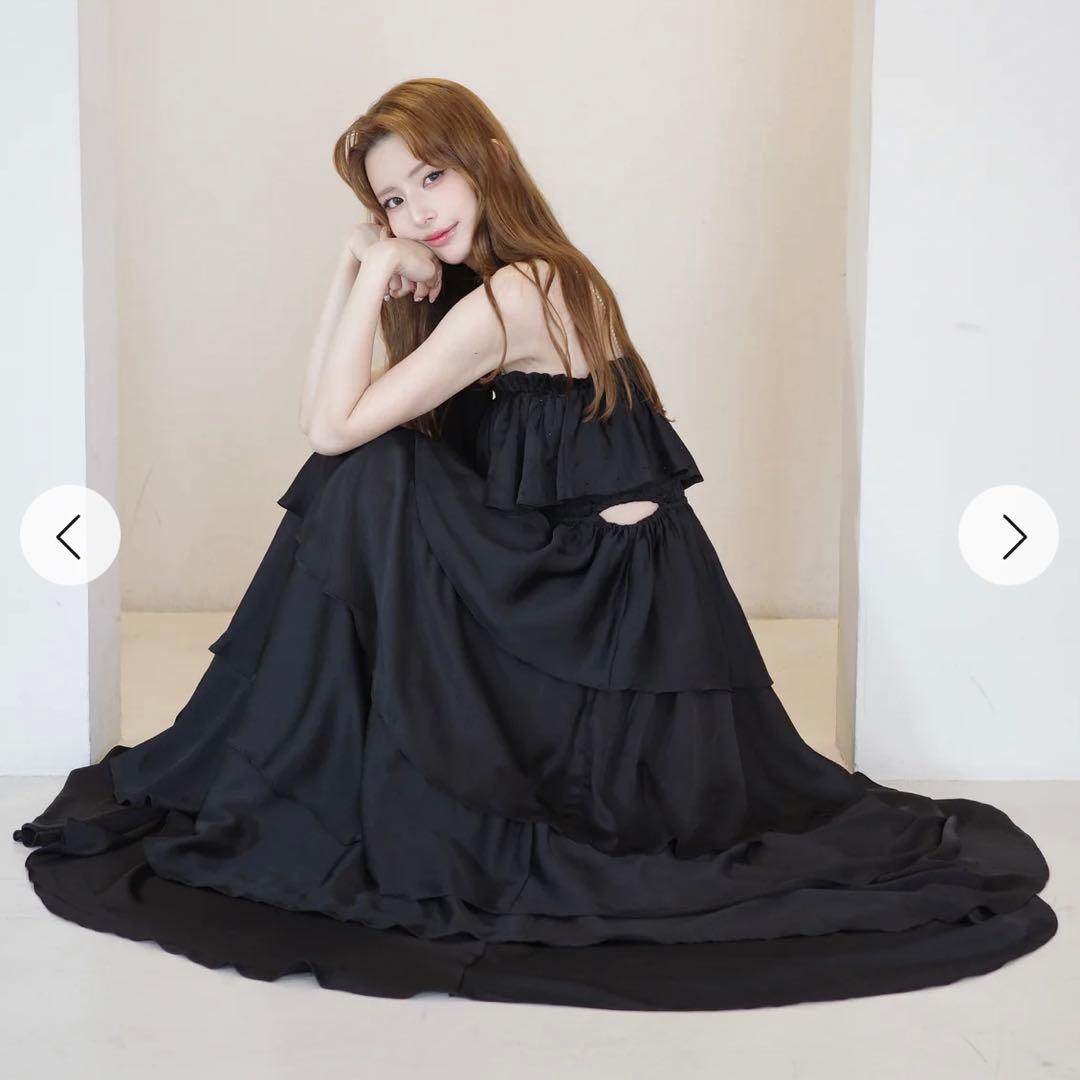 定価18,300円　Randy ティアードビジューロングワンピース