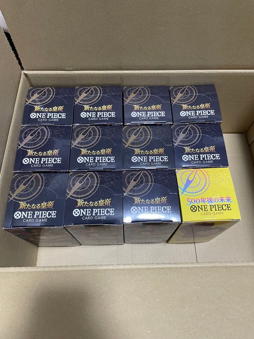 新品 ONE PIECE カードゲーム 新たなる皇帝　テープ付き　12BOX