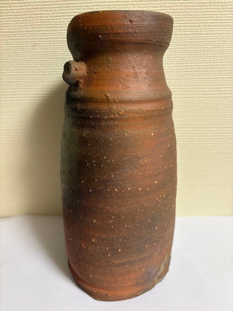 山本陶秀　備前焼　花入