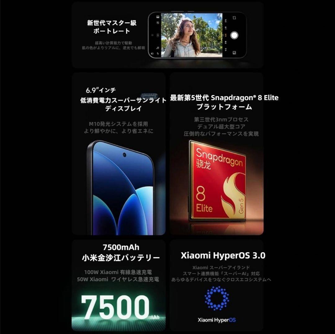【新品未開封】XIAOMI 17 Pro Max 16GB/512GB 中国版