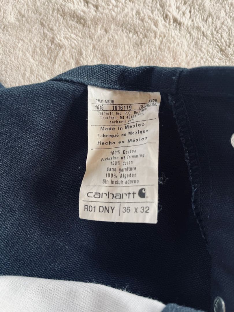 カーハート　オーバーオール　未使用品　ネイビー