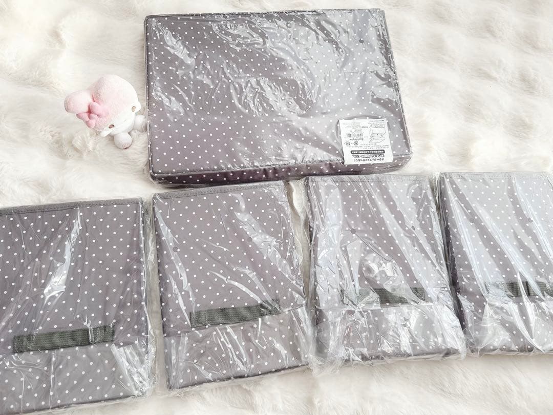 ꒰ ⋯クロミ 折りたたみ収納ケース⋯5点 ꒱