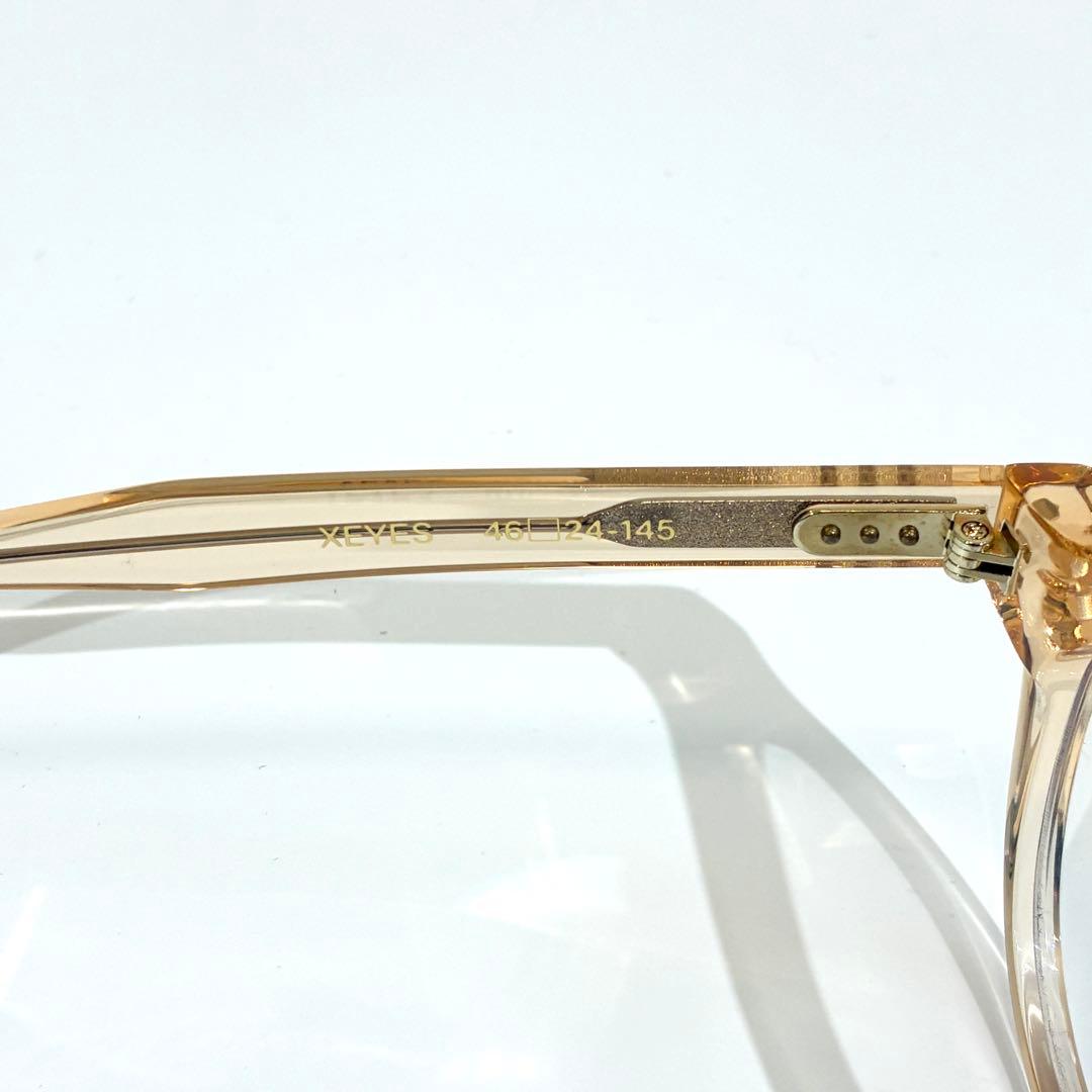 美品★ GOD SELECTION XXX サングラス クリアフレーム 付属品