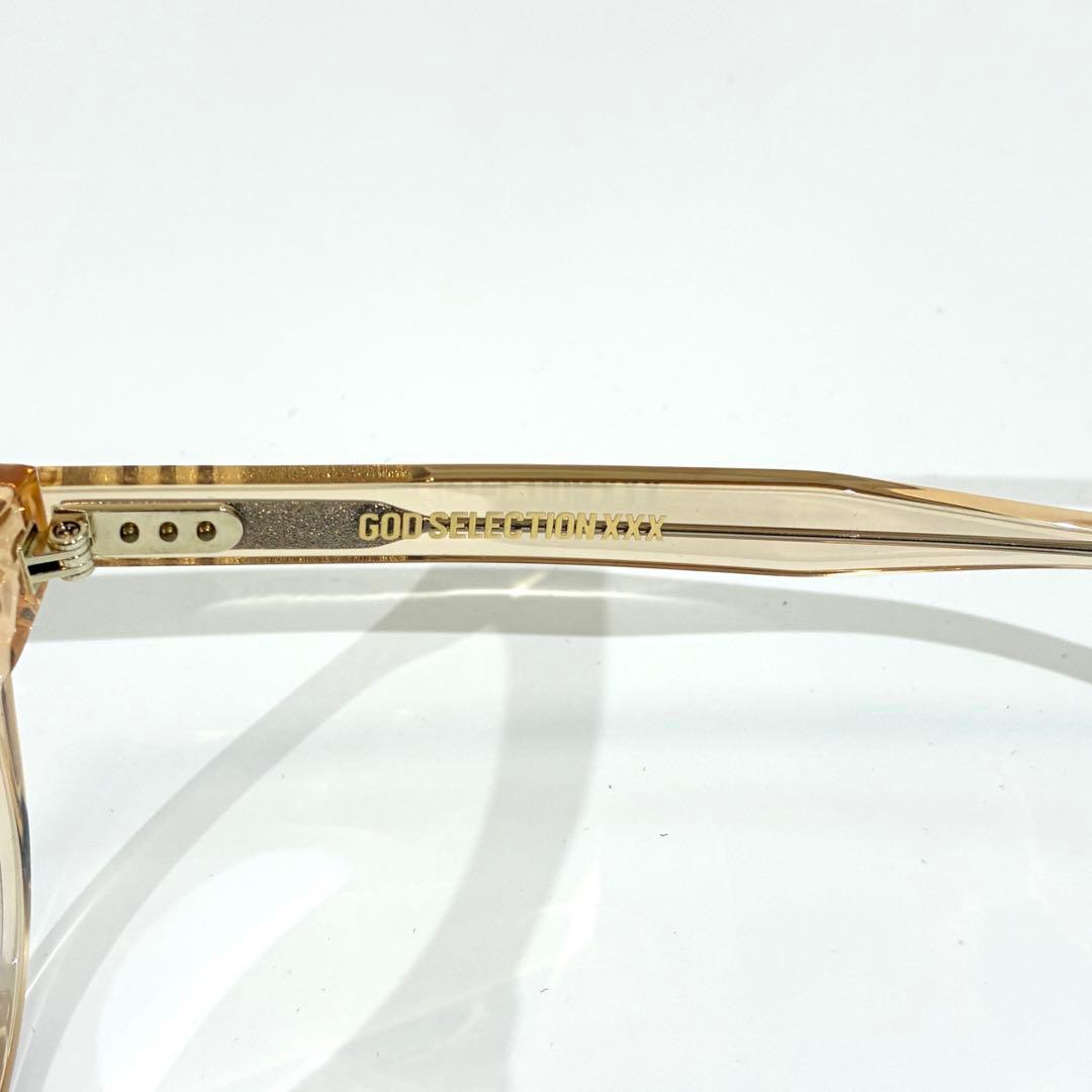 美品★ GOD SELECTION XXX サングラス クリアフレーム 付属品
