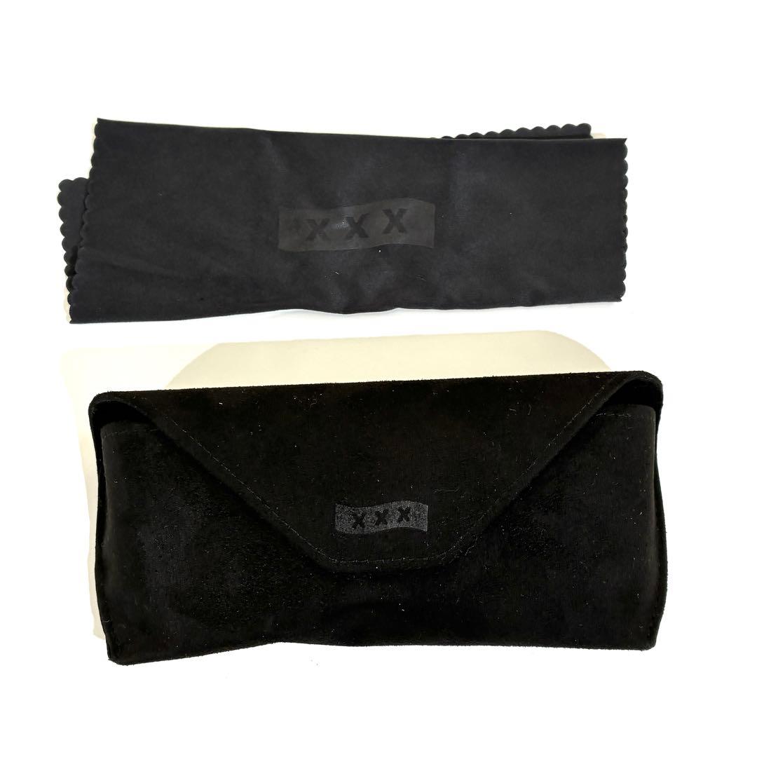 美品★ GOD SELECTION XXX サングラス クリアフレーム 付属品