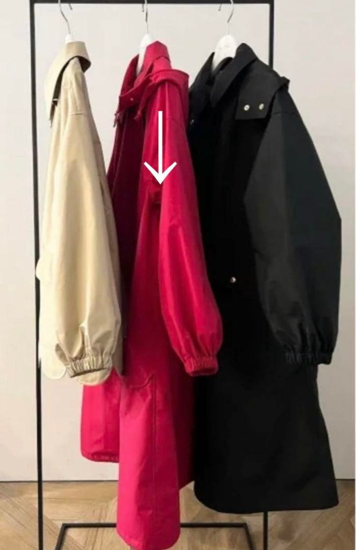 ★kktさま★rosy monsterウォータープルーフレインコートレッド
