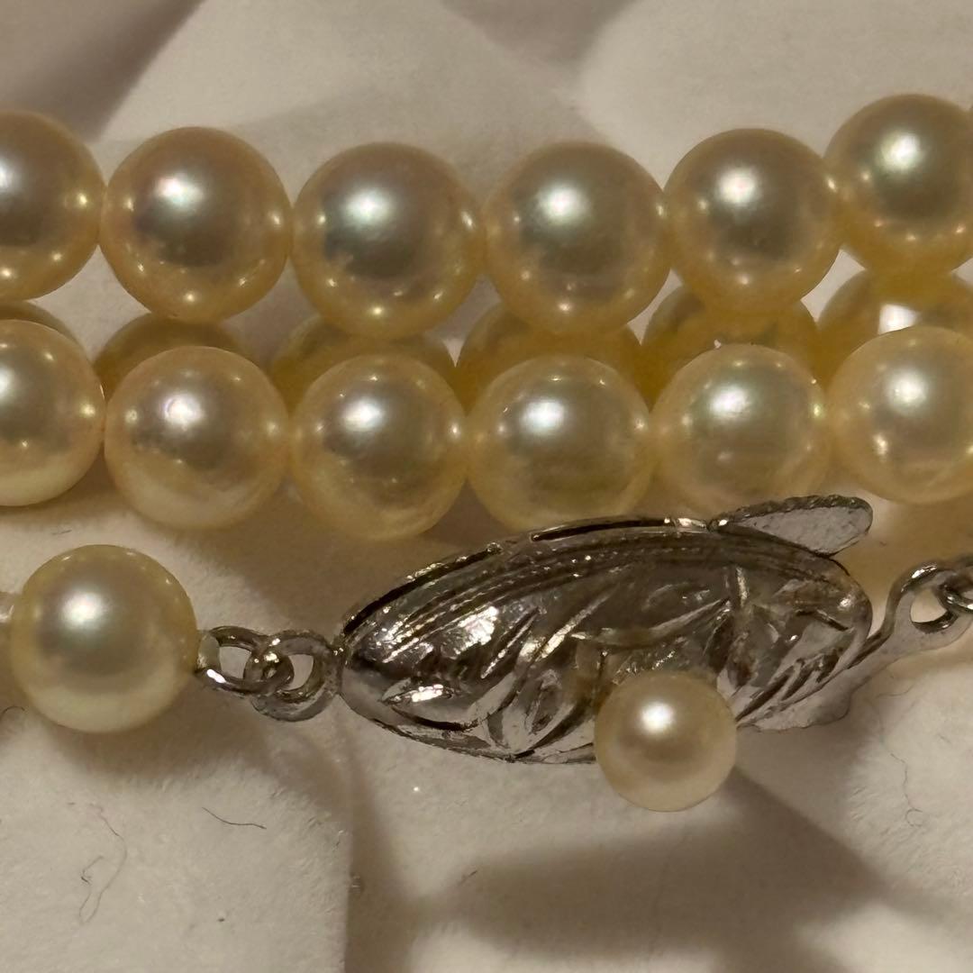 ベビーパールネックレス　アコヤ真珠　silver刻印