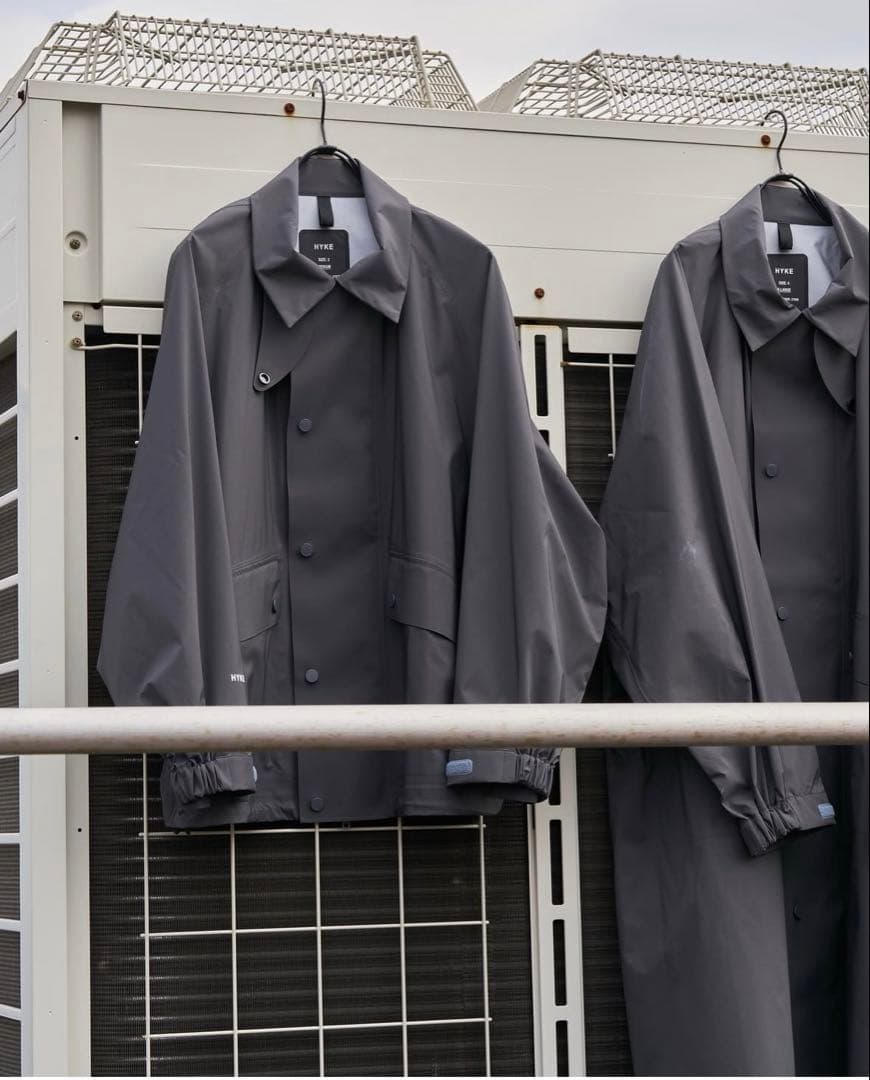 HYKE × SUPER A MARKET ライディングロングコート　サイズ2