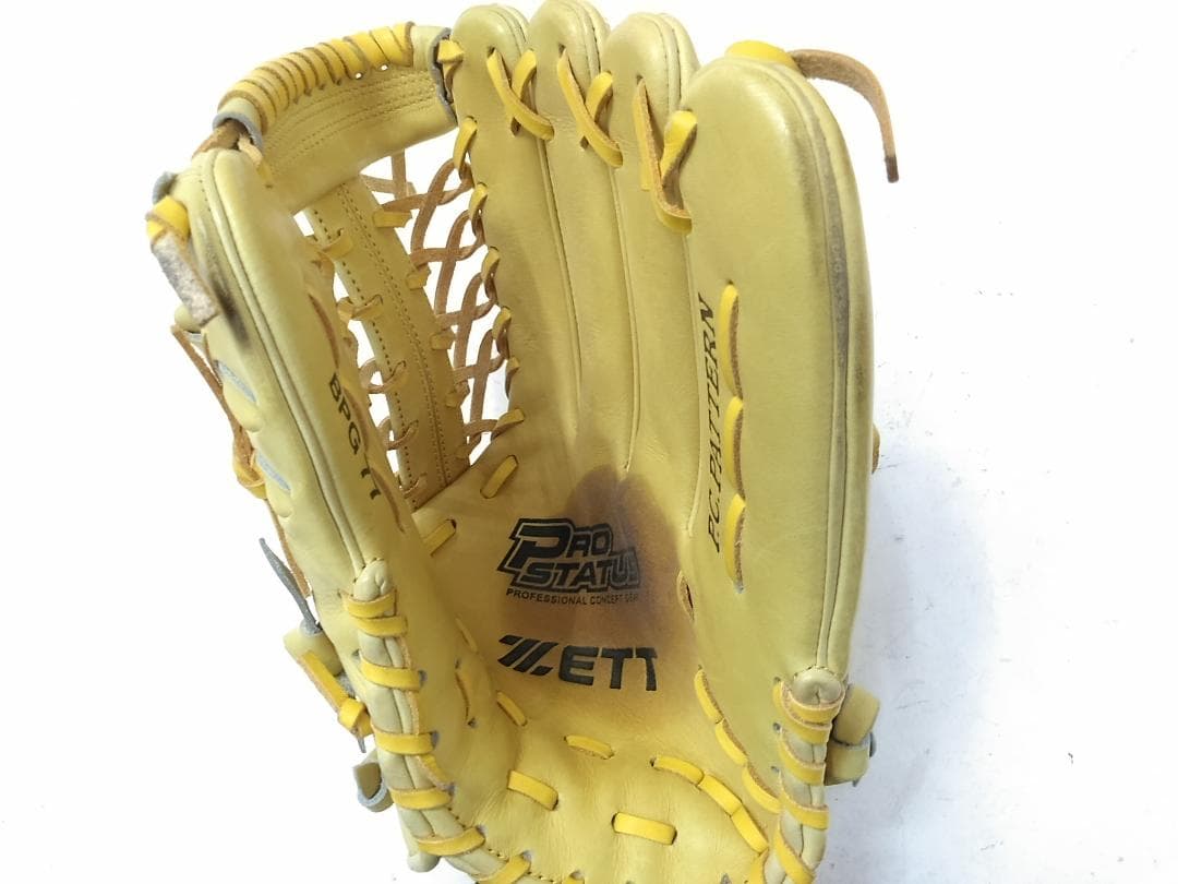 ZETT ゼット プロステータス BPG77 佐藤印 硬式 グローブ 右利き◆