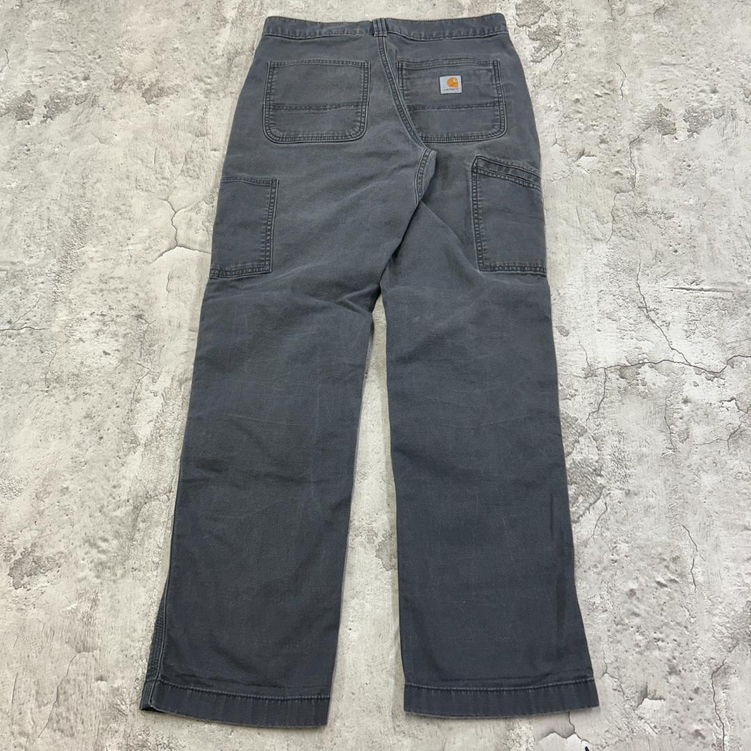 み*ん様 カーハート　ダブルニー　雰囲気抜群　ボトムス　ワークパンツ　古着　グレ