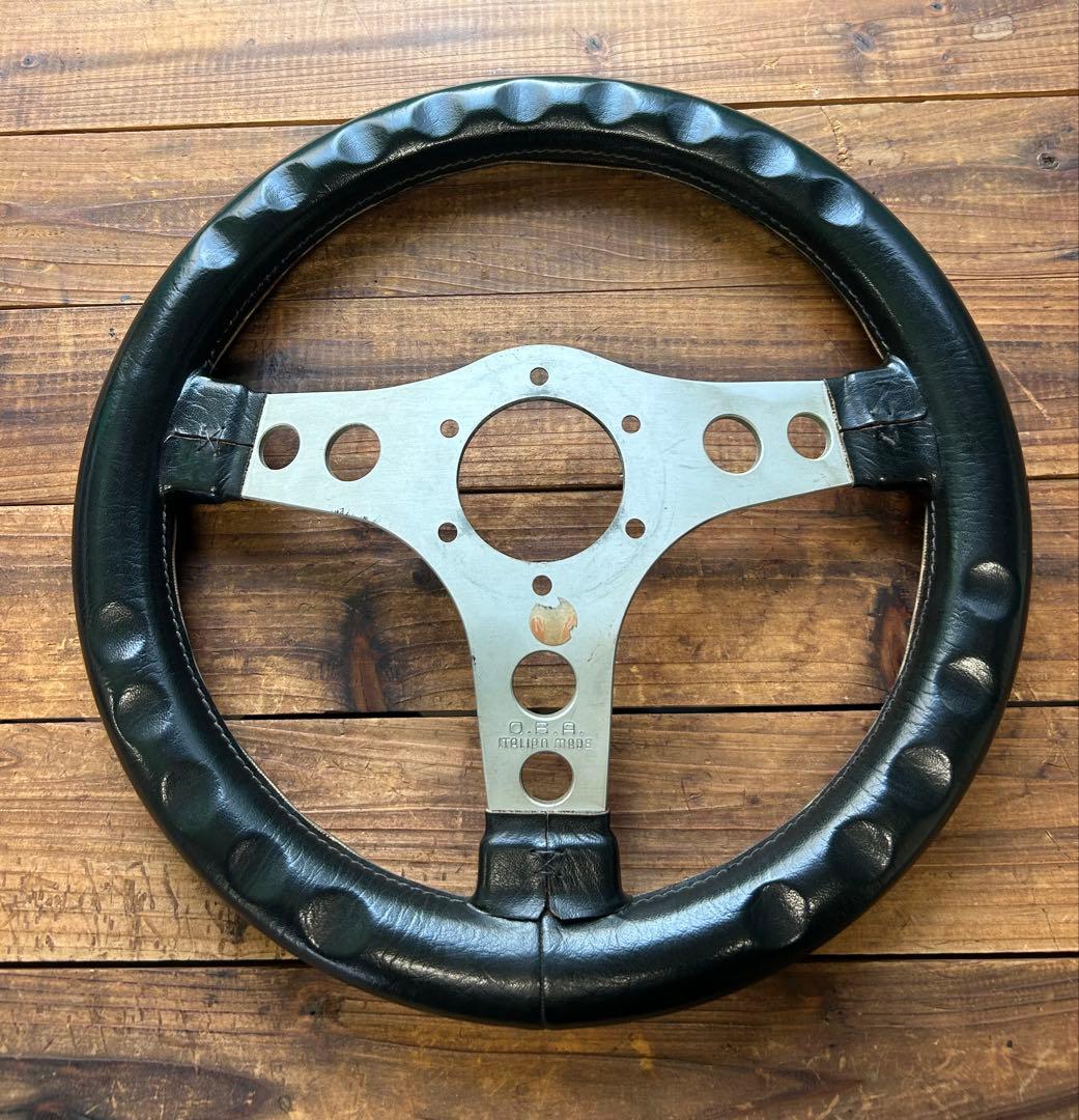 O.B.A. イタリア製 ステアリング オバハン オバ ハンドル 小径 極太